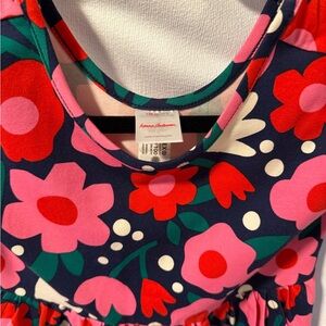 Floral Dress with Pink and Red Flowers